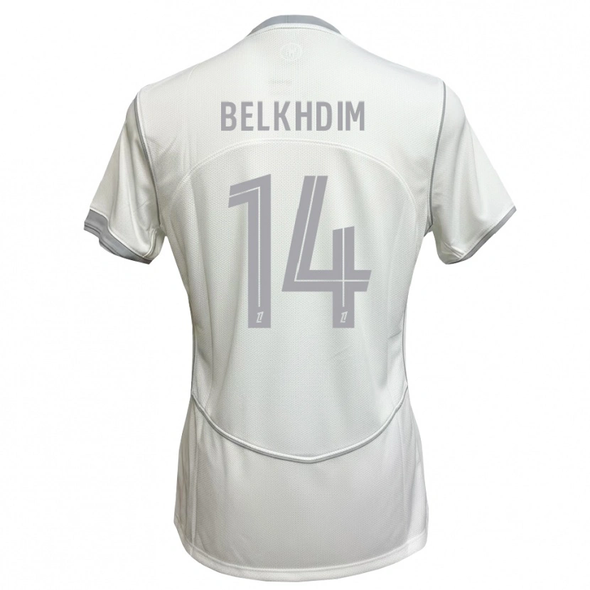 Danxen Men Yassin Belkhdim #14 White Gray Away Jersey 2026/27 T-Shirt