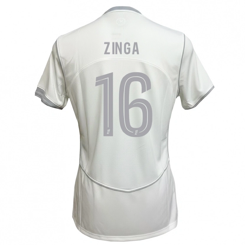 Danxen Men Melvin Zinga #16 White Gray Away Jersey 2026/27 T-Shirt