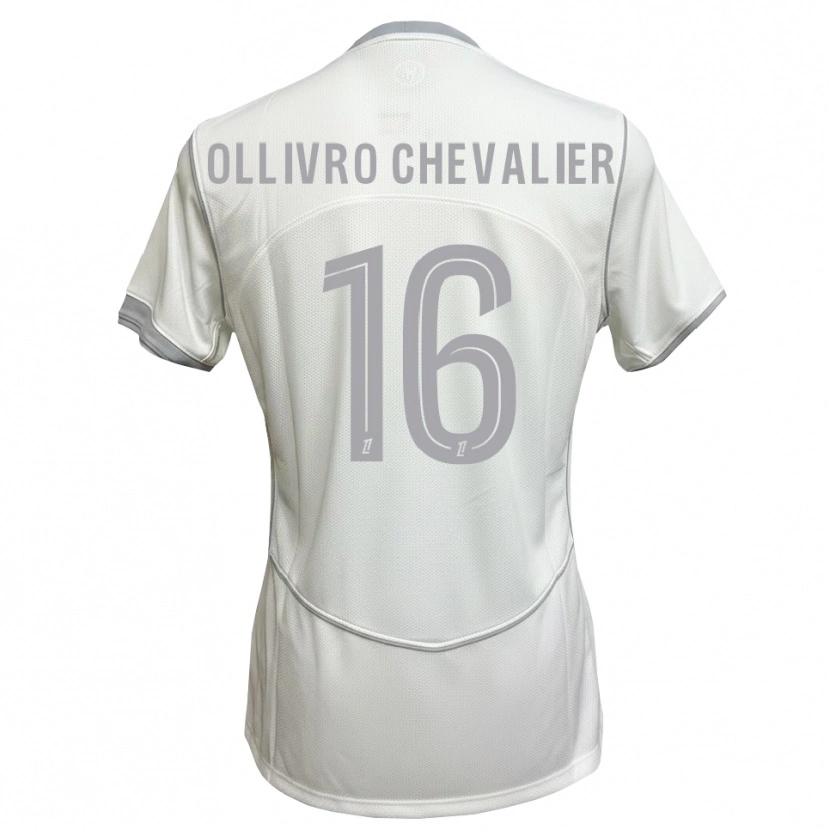 Danxen Men Sacha Ollivro Chevalier #16 White Gray Away Jersey 2026/27 T-Shirt