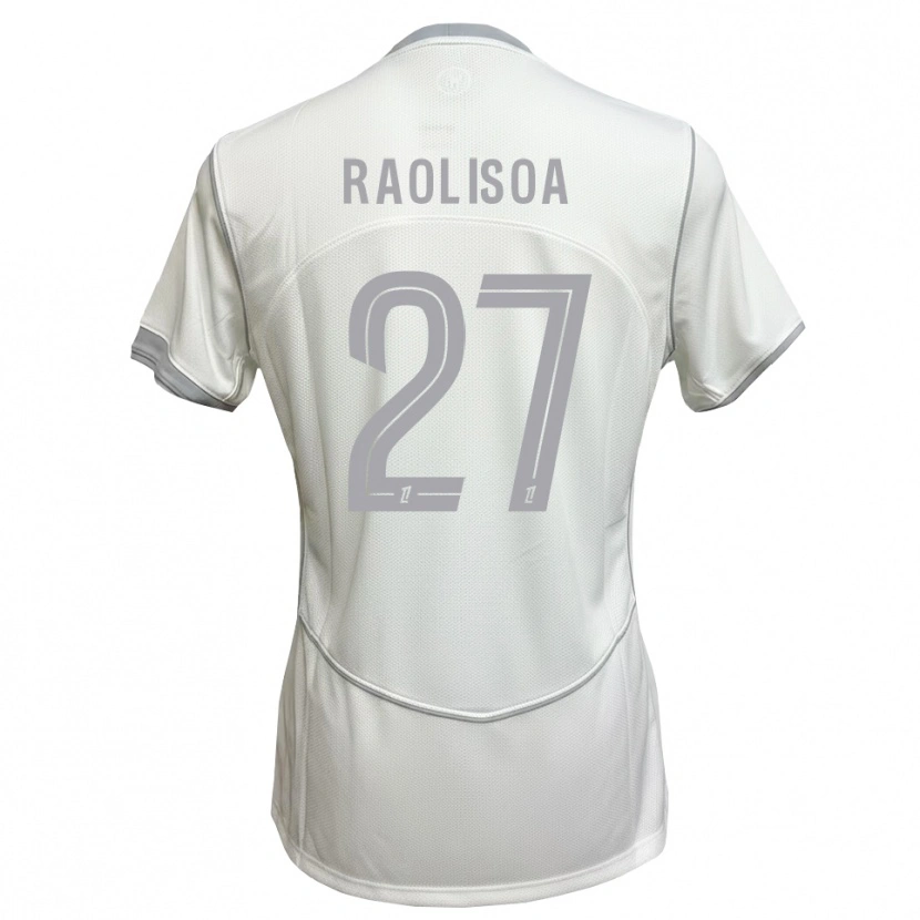 Danxen Men Lilian Raolisoa #27 White Gray Away Jersey 2026/27 T-Shirt