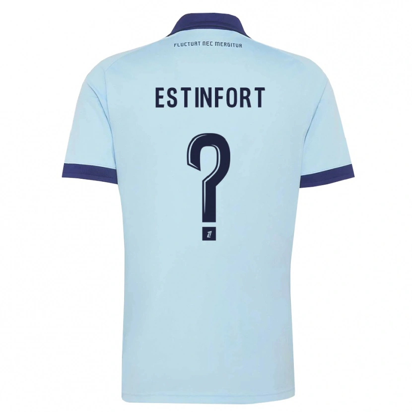 Danxen Men Adam Estinfort #0 Cornflower Blue Black Away Jersey 2026/27 T-Shirt