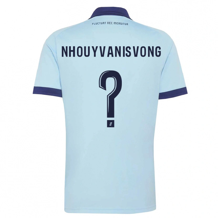 Danxen Men Andy Nhouyvanisvong #0 Cornflower Blue Black Away Jersey 2026/27 T-Shirt