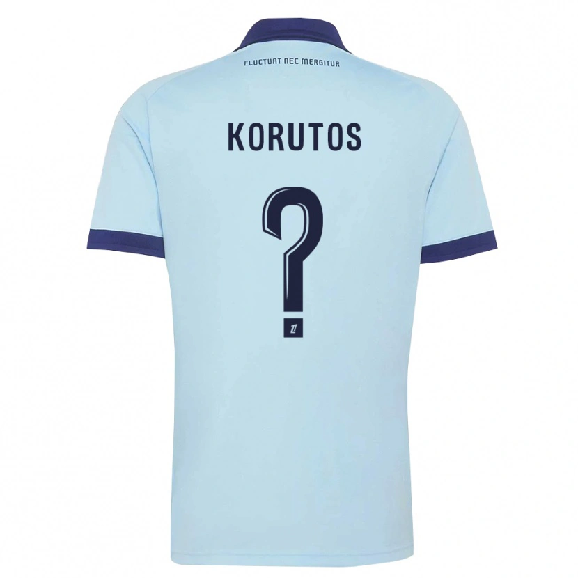 Danxen Men Ayethan Korutos #0 Cornflower Blue Black Away Jersey 2026/27 T-Shirt