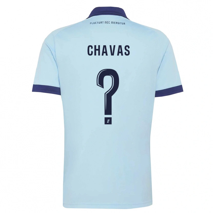 Danxen Men Mylène Chavas #0 Cornflower Blue Black Away Jersey 2026/27 T-Shirt