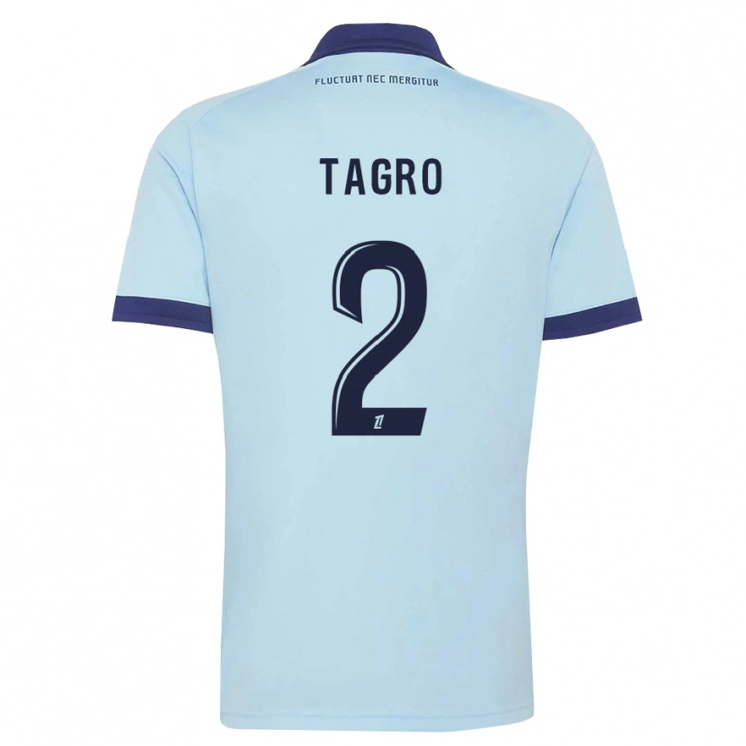 Danxen Men Lucas Tagro #2 Cornflower Blue Black Away Jersey 2026/27 T-Shirt