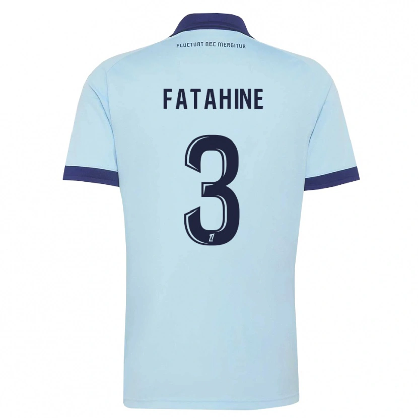 Danxen Men Anis Fatahine #3 Cornflower Blue Black Away Jersey 2026/27 T-Shirt