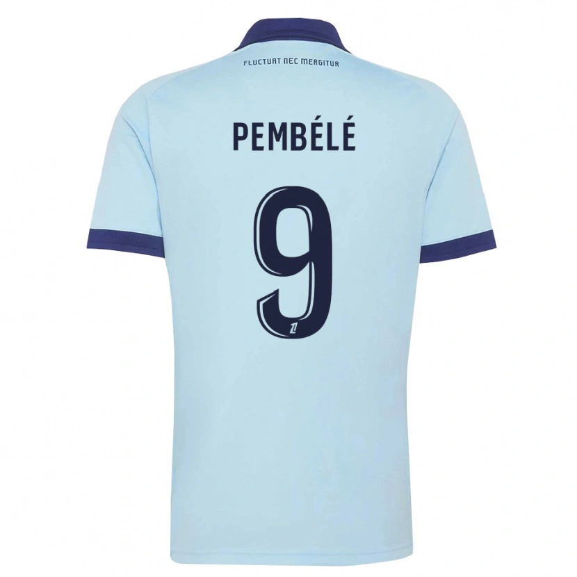 Danxen Men Andy Pembélé #9 Cornflower Blue Black Away Jersey 2026/27 T-Shirt