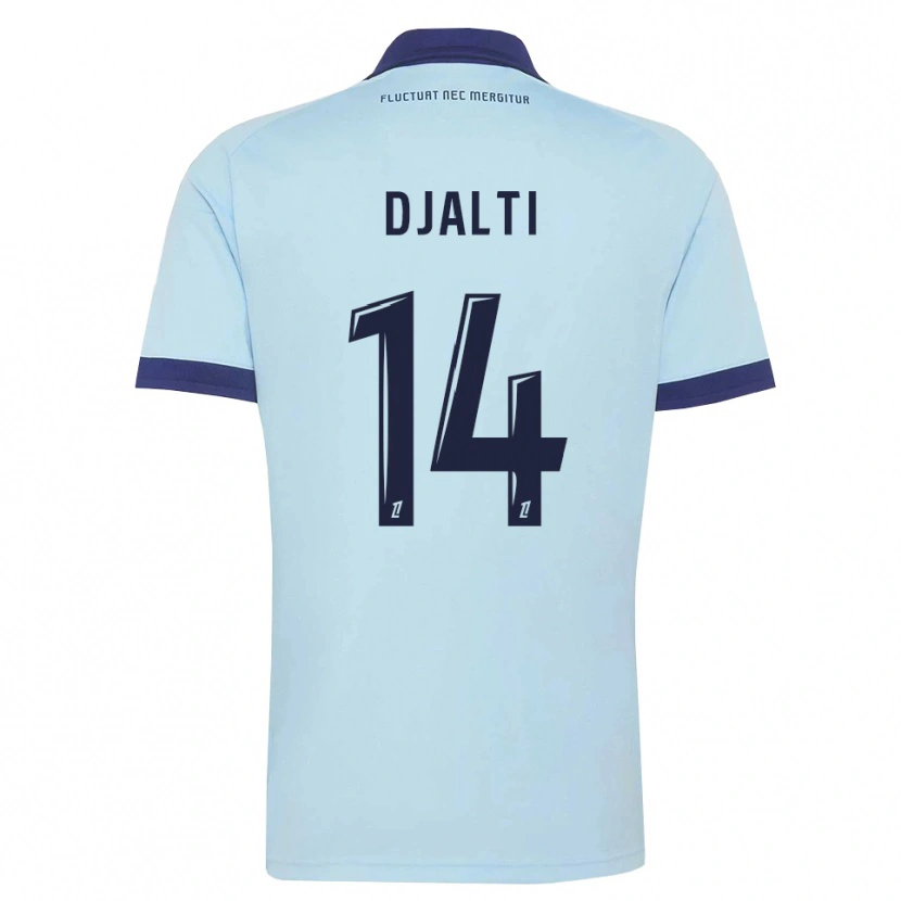 Danxen Men Nadir Djalti #14 Cornflower Blue Black Away Jersey 2026/27 T-Shirt