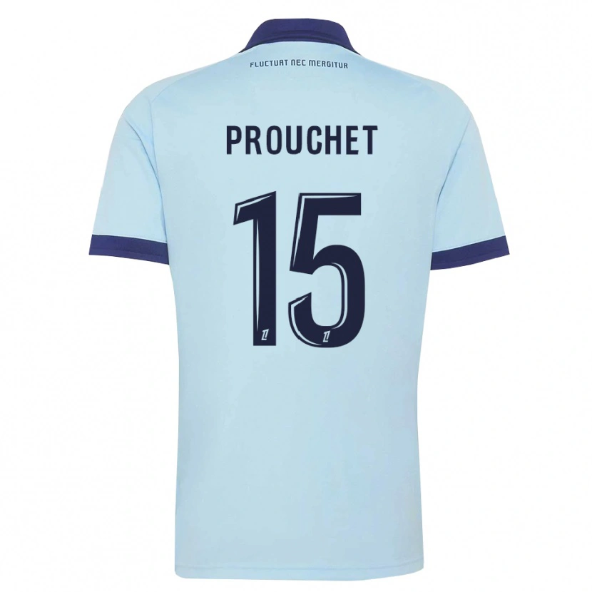 Danxen Men Killian Prouchet #15 Cornflower Blue Black Away Jersey 2026/27 T-Shirt