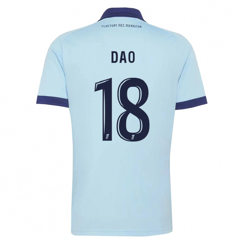 Danxen Men Mohamed Dao #18 Cornflower Blue Black Away Jersey 2026/27 T-Shirt