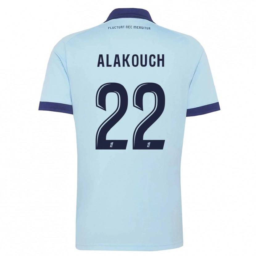 Danxen Men Sofiane Alakouch #22 Cornflower Blue Black Away Jersey 2026/27 T-Shirt