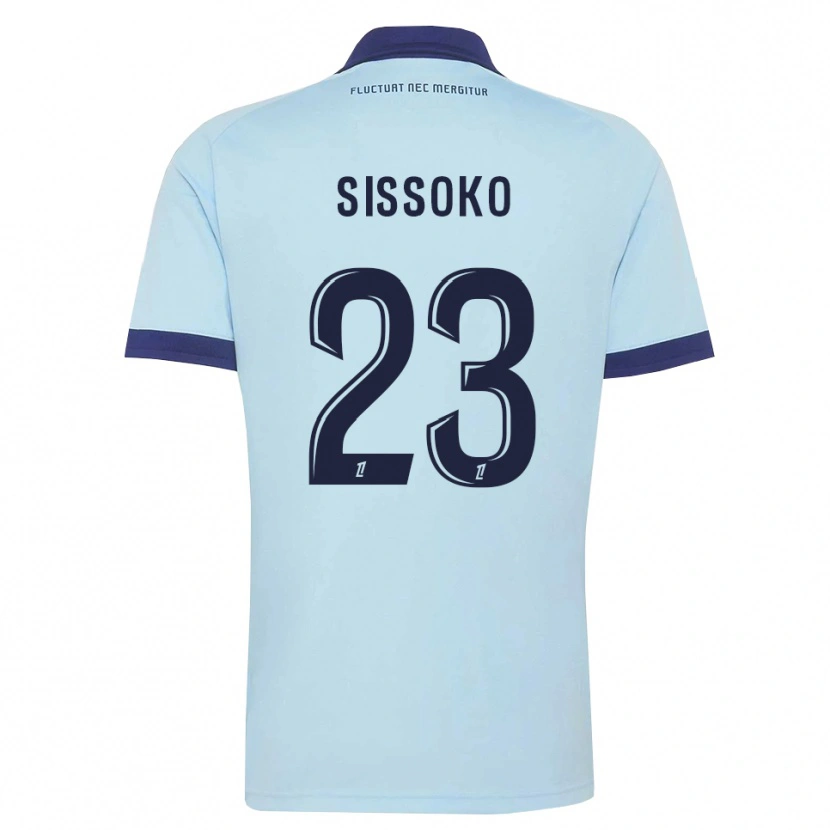 Danxen Men Teninsoun Sissoko #23 Cornflower Blue Black Away Jersey 2026/27 T-Shirt