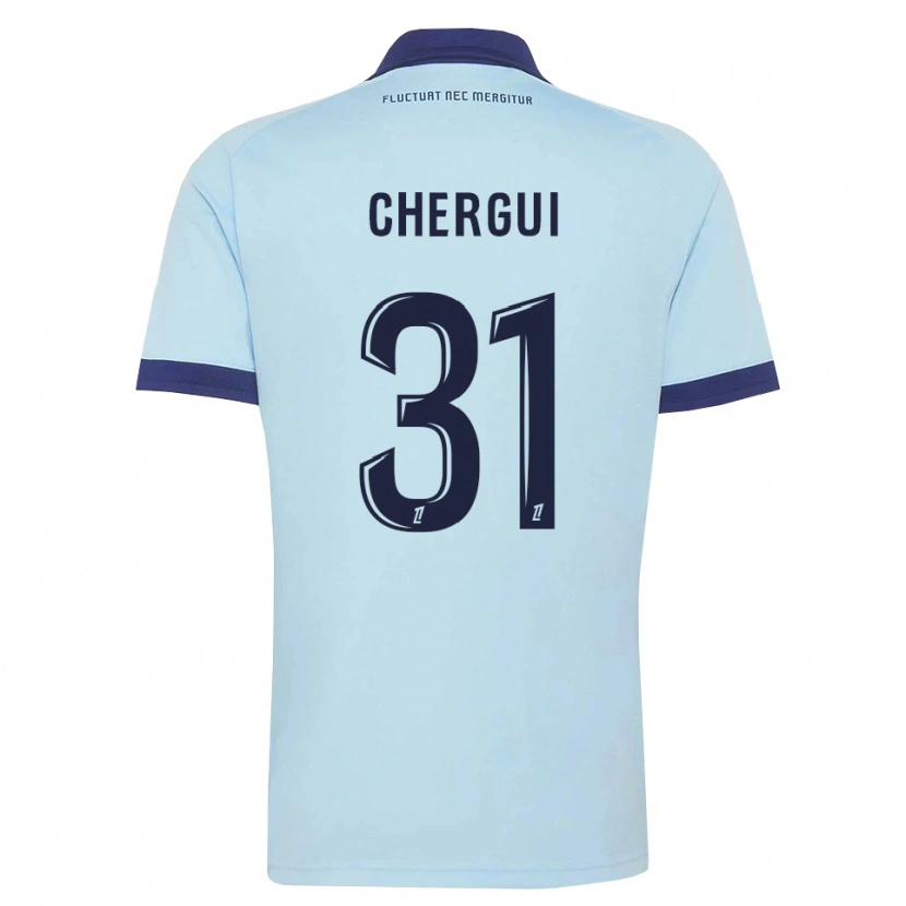 Danxen Men Samir Chergui #31 Cornflower Blue Black Away Jersey 2026/27 T-Shirt