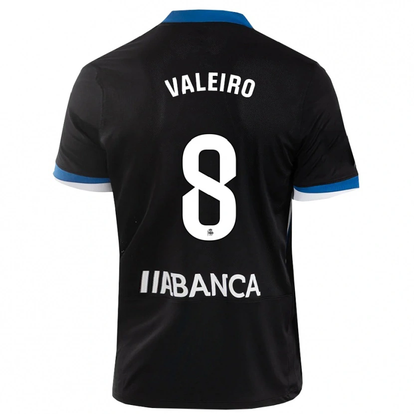 Danxen Men Mauro Valeiro #8 Black Blue White Away Jersey 2026/27 T-Shirt