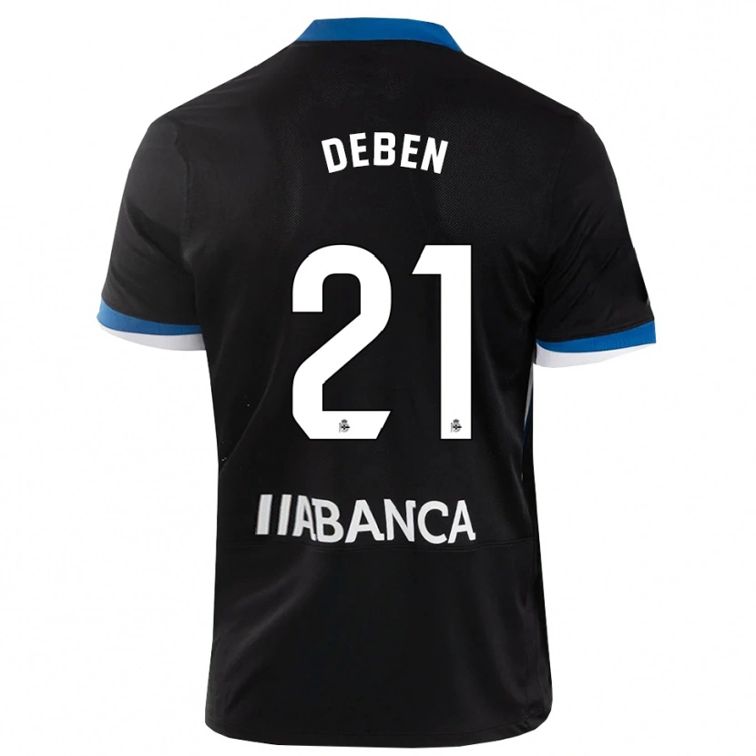 Danxen Men Sara Debén #21 Black Blue White Away Jersey 2026/27 T-Shirt