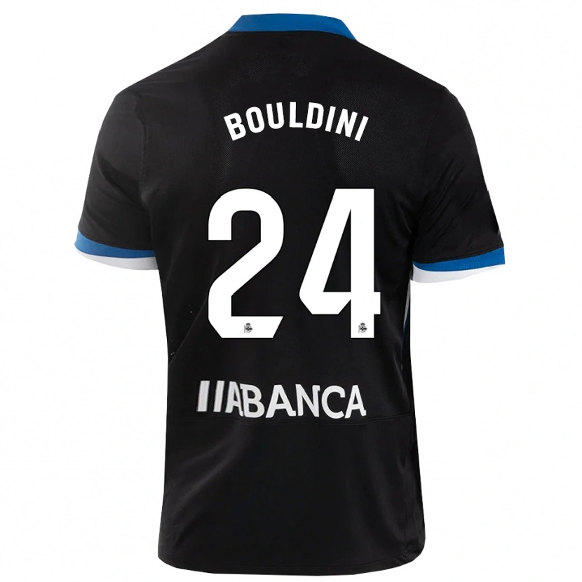 Danxen Men Mohamed Bouldini #24 Black Blue White Away Jersey 2026/27 T-Shirt
