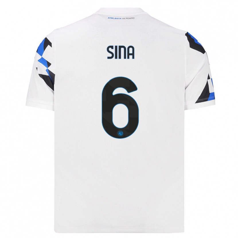 Danxen Men Sebastian Sina #6 White Red Blue Away Jersey 2026/27 T-Shirt
