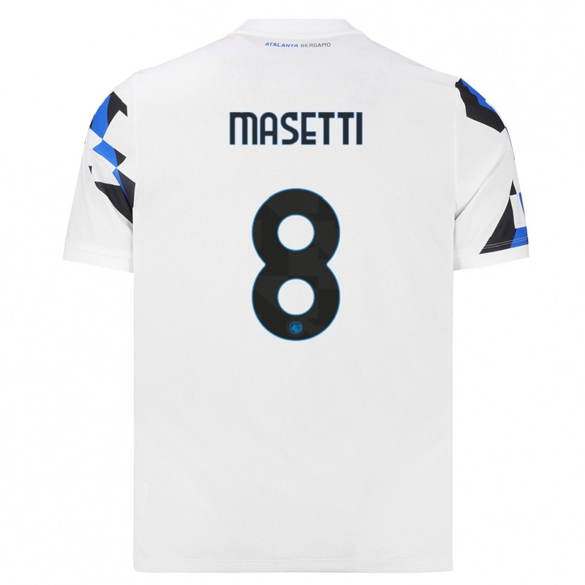 Danxen Men Francesco Masetti #8 White Red Blue Away Jersey 2026/27 T-Shirt