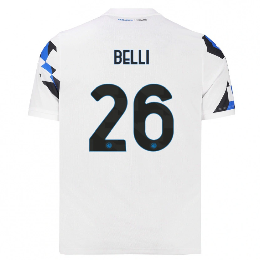 Danxen Men Manuel Belli #26 White Red Blue Away Jersey 2026/27 T-Shirt