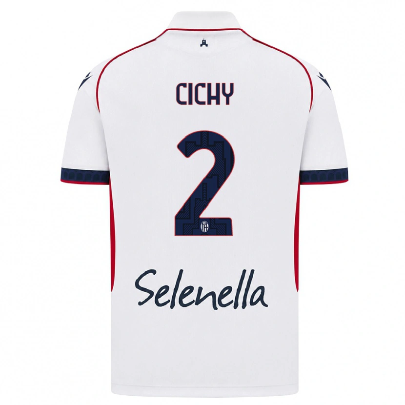 Danxen Men Natan Cichy #2 White Red Royal Blue Away Jersey 2026/27 T-Shirt