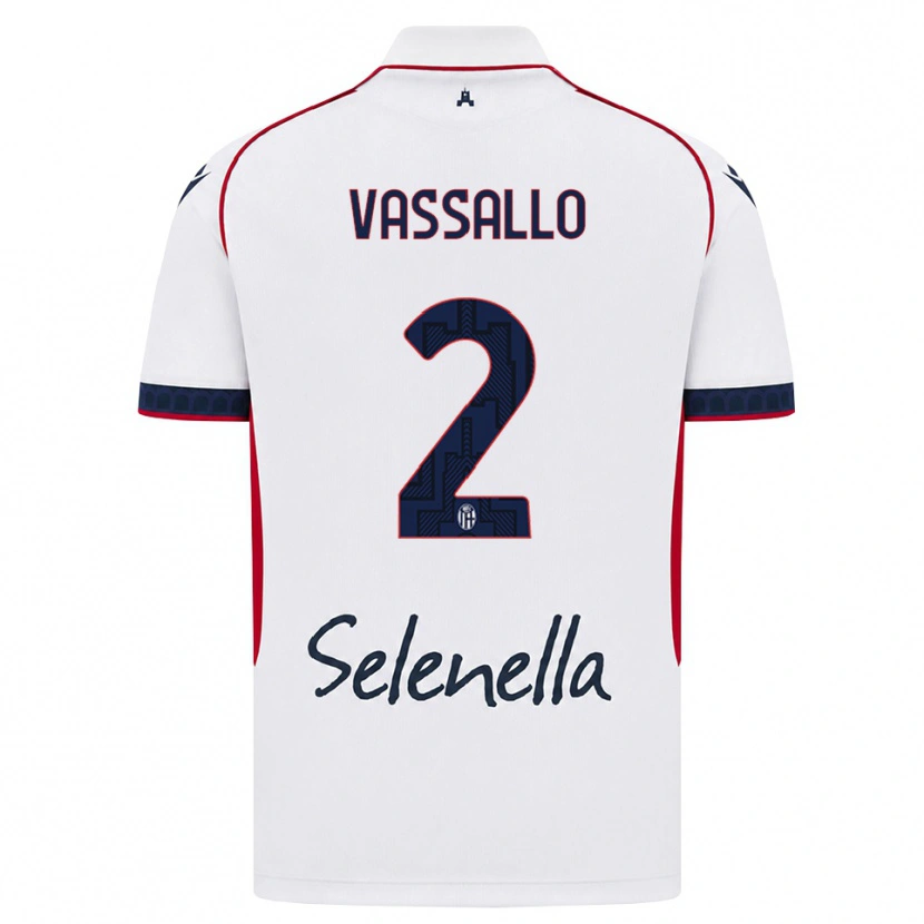 Danxen Men Giacomo Vassallo #2 White Red Royal Blue Away Jersey 2026/27 T-Shirt