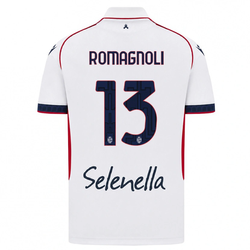 Danxen Men Andrea Romagnoli #13 White Red Royal Blue Away Jersey 2026/27 T-Shirt