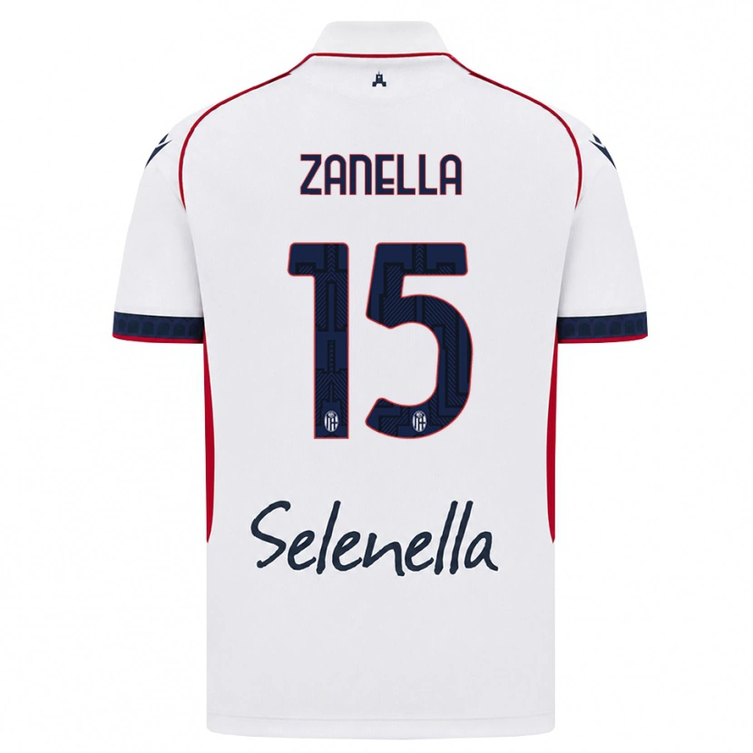Danxen Men Jacopo Zanella #15 White Red Royal Blue Away Jersey 2026/27 T-Shirt