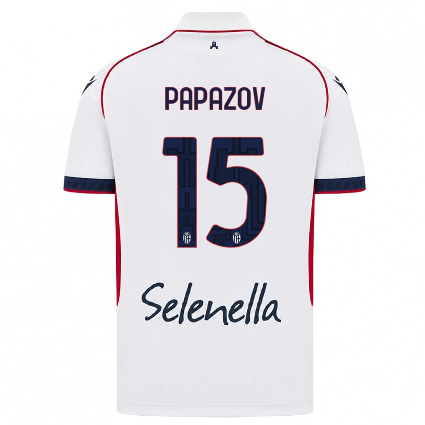 Danxen Men Dimitar Papazov #15 White Red Royal Blue Away Jersey 2026/27 T-Shirt