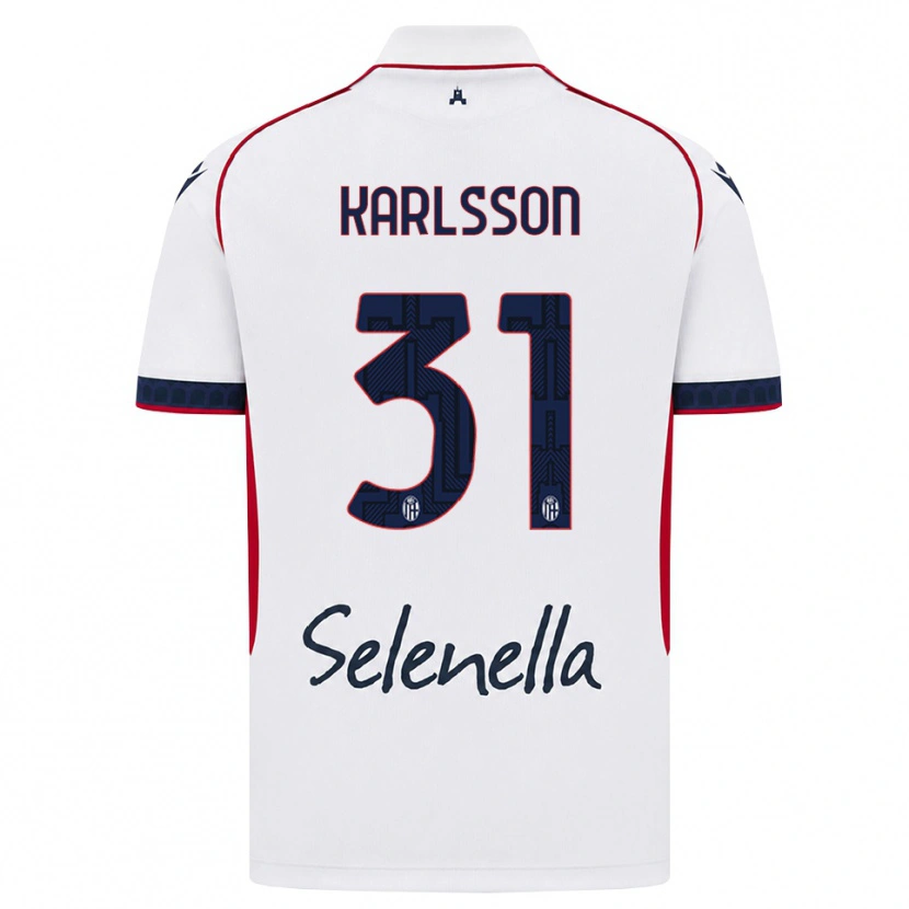 Danxen Men Kazper Karlsson #31 White Red Royal Blue Away Jersey 2026/27 T-Shirt
