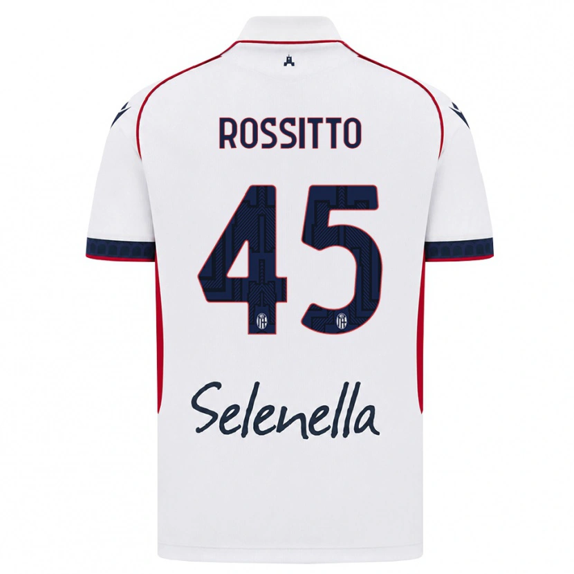 Danxen Men Niccoló Rossitto #45 White Red Royal Blue Away Jersey 2026/27 T-Shirt