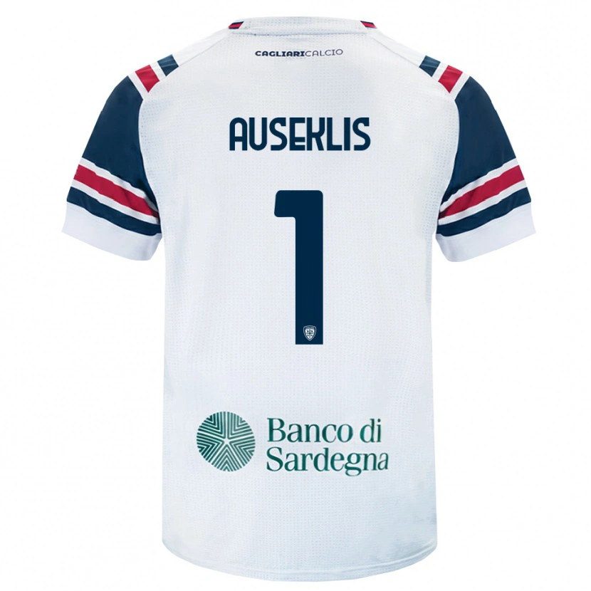Danxen Men Henrijs Auseklis #1 White Red Green Away Jersey 2026/27 T-Shirt