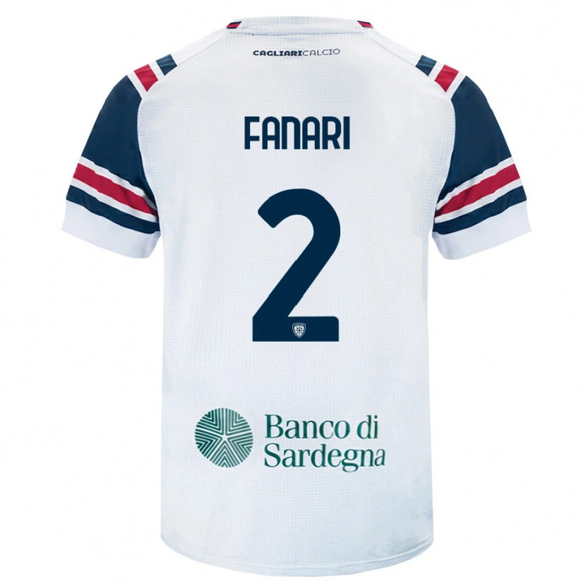 Danxen Men Leonardo Fanari #2 White Red Green Away Jersey 2026/27 T-Shirt