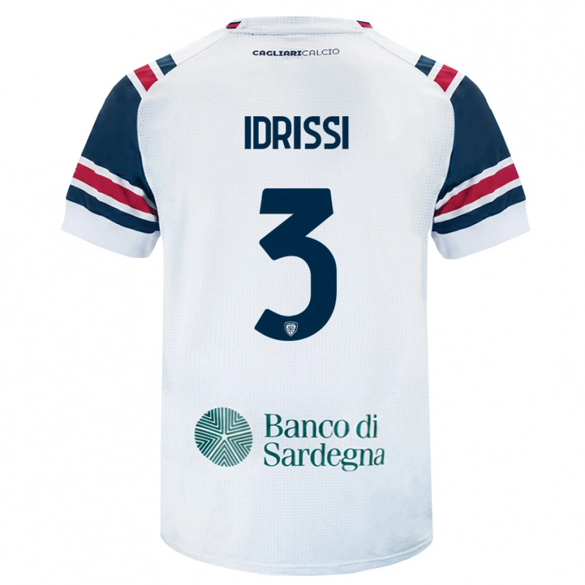 Danxen Men Riyad Idrissi #3 White Red Green Away Jersey 2026/27 T-Shirt