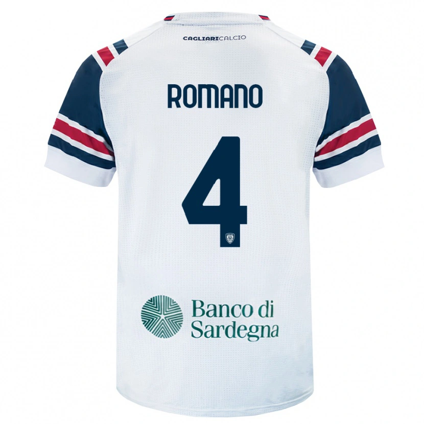 Danxen Men Alessandro Romano #4 White Red Green Away Jersey 2026/27 T-Shirt