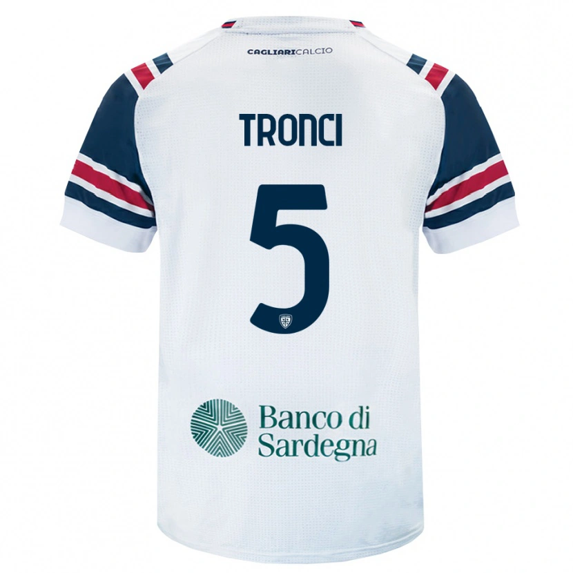 Danxen Men Luca Tronci #5 White Red Green Away Jersey 2026/27 T-Shirt