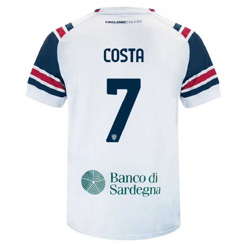 Danxen Men Luca Costa #7 White Red Green Away Jersey 2026/27 T-Shirt