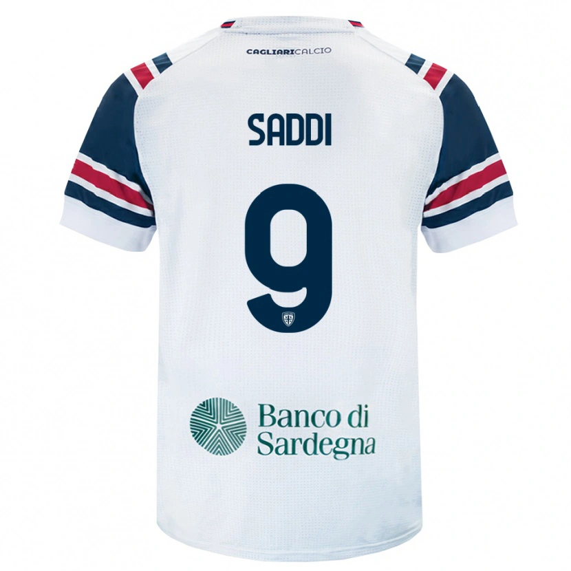 Danxen Men Gianluca Saddi #9 White Red Green Away Jersey 2026/27 T-Shirt