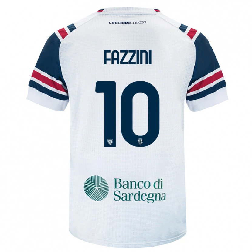 Danxen Men Jacopo Fazzini #10 White Red Green Away Jersey 2026/27 T-Shirt