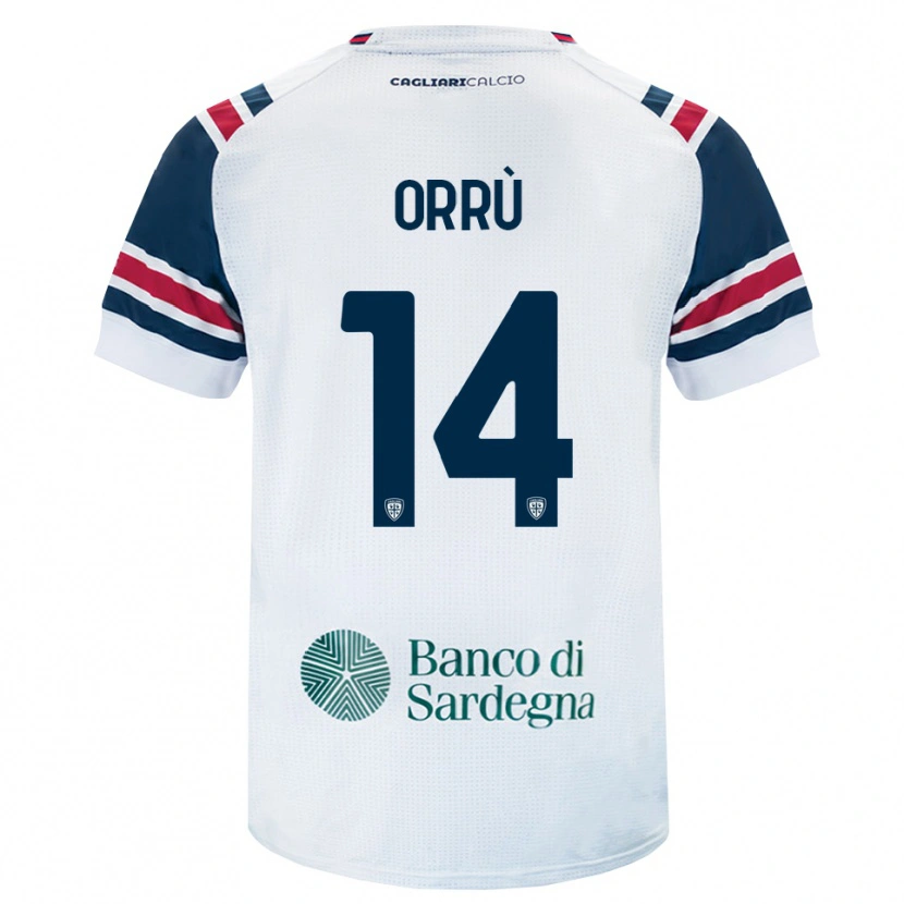 Danxen Men Gabriele Orrù #14 White Red Green Away Jersey 2026/27 T-Shirt