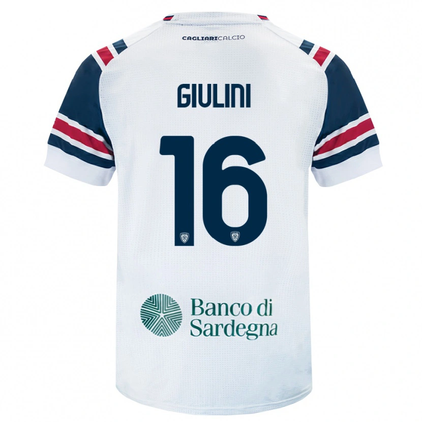 Danxen Men Carlo Giulini #16 White Red Green Away Jersey 2026/27 T-Shirt
