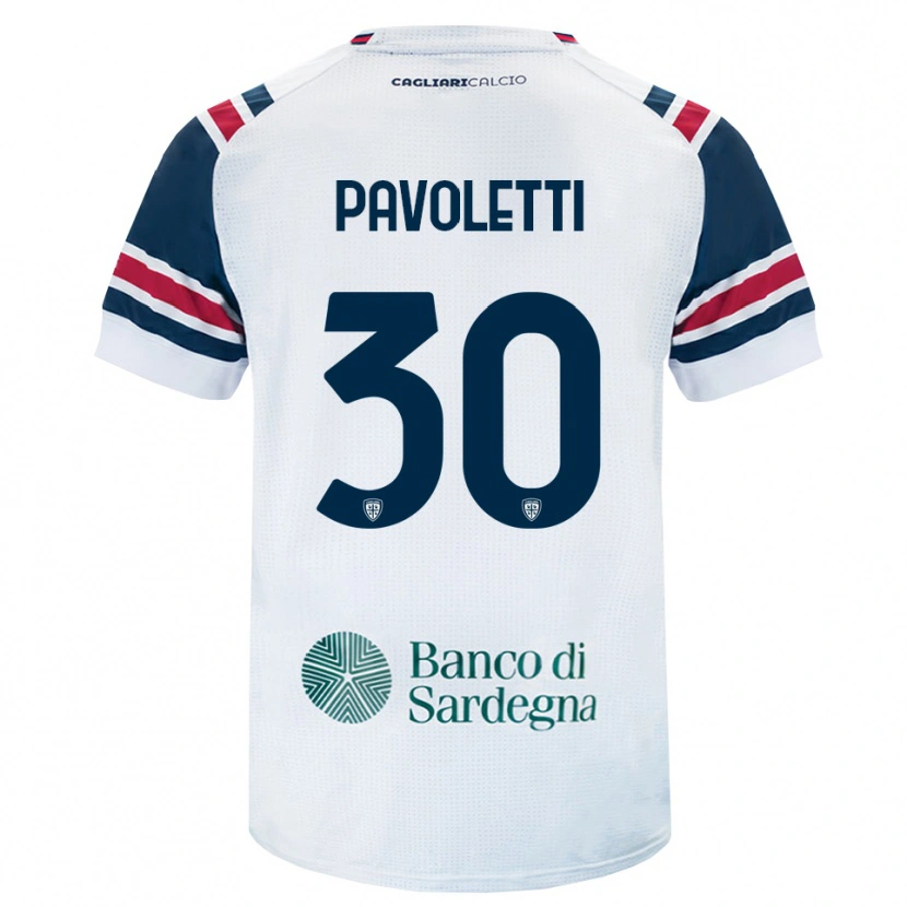 Danxen Men Leonardo Pavoletti #30 White Red Green Away Jersey 2026/27 T-Shirt