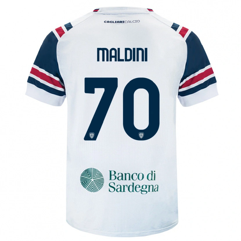 Danxen Men Daniel Maldini #70 White Red Green Away Jersey 2026/27 T-Shirt