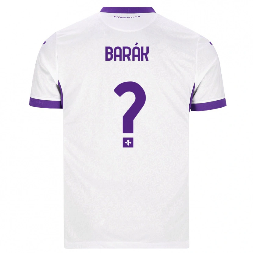 Danxen Men Antonín Barák #0 White Purple Away Jersey 2026/27 T-Shirt