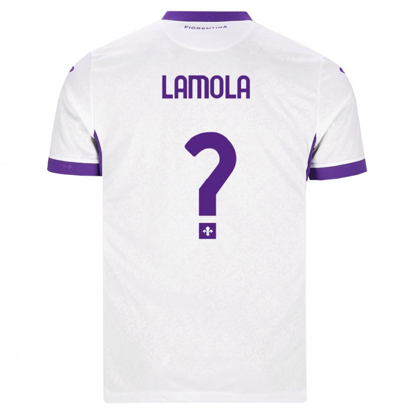 Danxen Men Lorenzo Lamola #0 White Purple Away Jersey 2026/27 T-Shirt