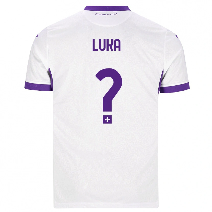 Danxen Men Majkol Luka #0 White Purple Away Jersey 2026/27 T-Shirt