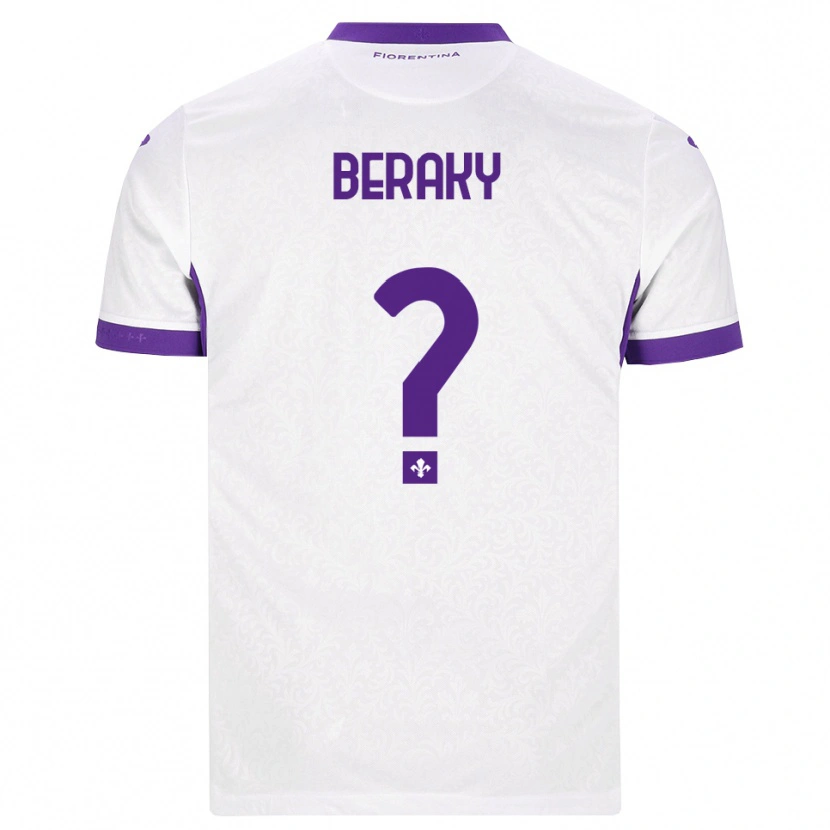 Danxen Men Mussie Beraky #0 White Purple Away Jersey 2026/27 T-Shirt