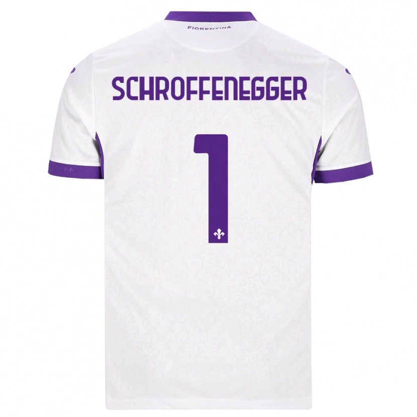 Danxen Men Katja Schroffenegger #1 White Purple Away Jersey 2026/27 T-Shirt
