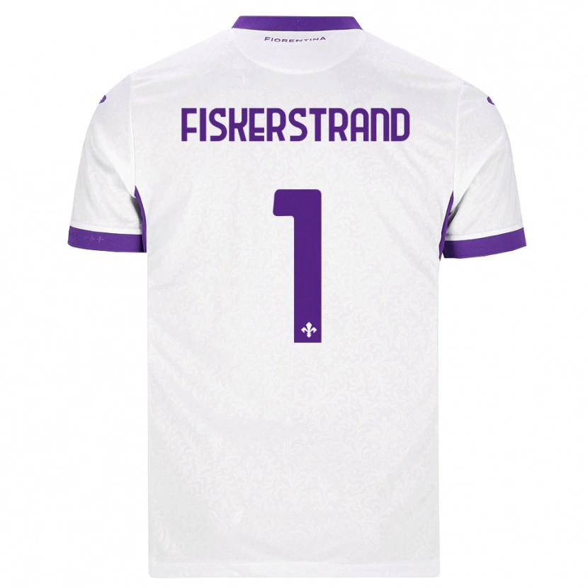 Danxen Men Cecilie Fiskerstrand #1 White Purple Away Jersey 2026/27 T-Shirt
