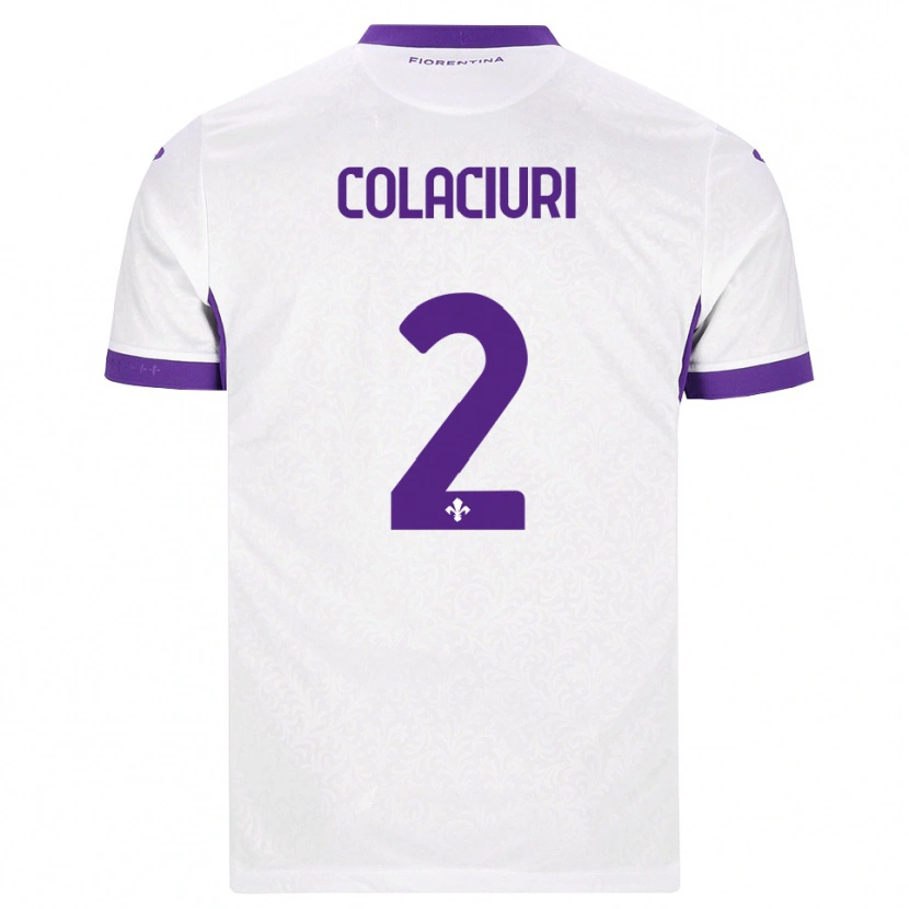 Danxen Men Gabriele Colaciuri #2 White Purple Away Jersey 2026/27 T-Shirt