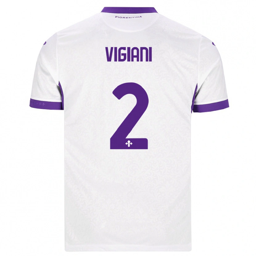 Danxen Men Lorenzo Vigiani #2 White Purple Away Jersey 2026/27 T-Shirt